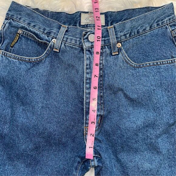 Vintage Y2K Giorgio Armani Milano Men's 34x33 Straight Leg Blue Denim Jeans - Picture 11 of 13